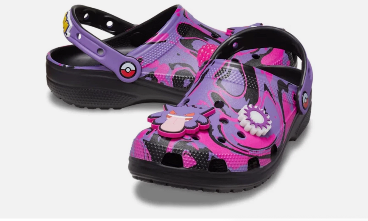 Gengar Crocs Mens Size 8 Pokémon Limited Edition Classic Clog Crocs Pokémon x Classic Clog Gengar Purple Glow Light Up  main image 2