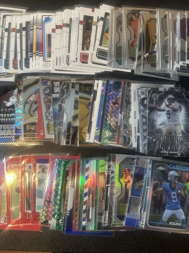 100 NFL Football Card Lot Rookies Colors Inserts No Base No Duplicates + Extras