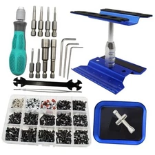 RC Car Repair Work Stand Repair Tool Set 360 Degree Rotation and 523 PCS RC 