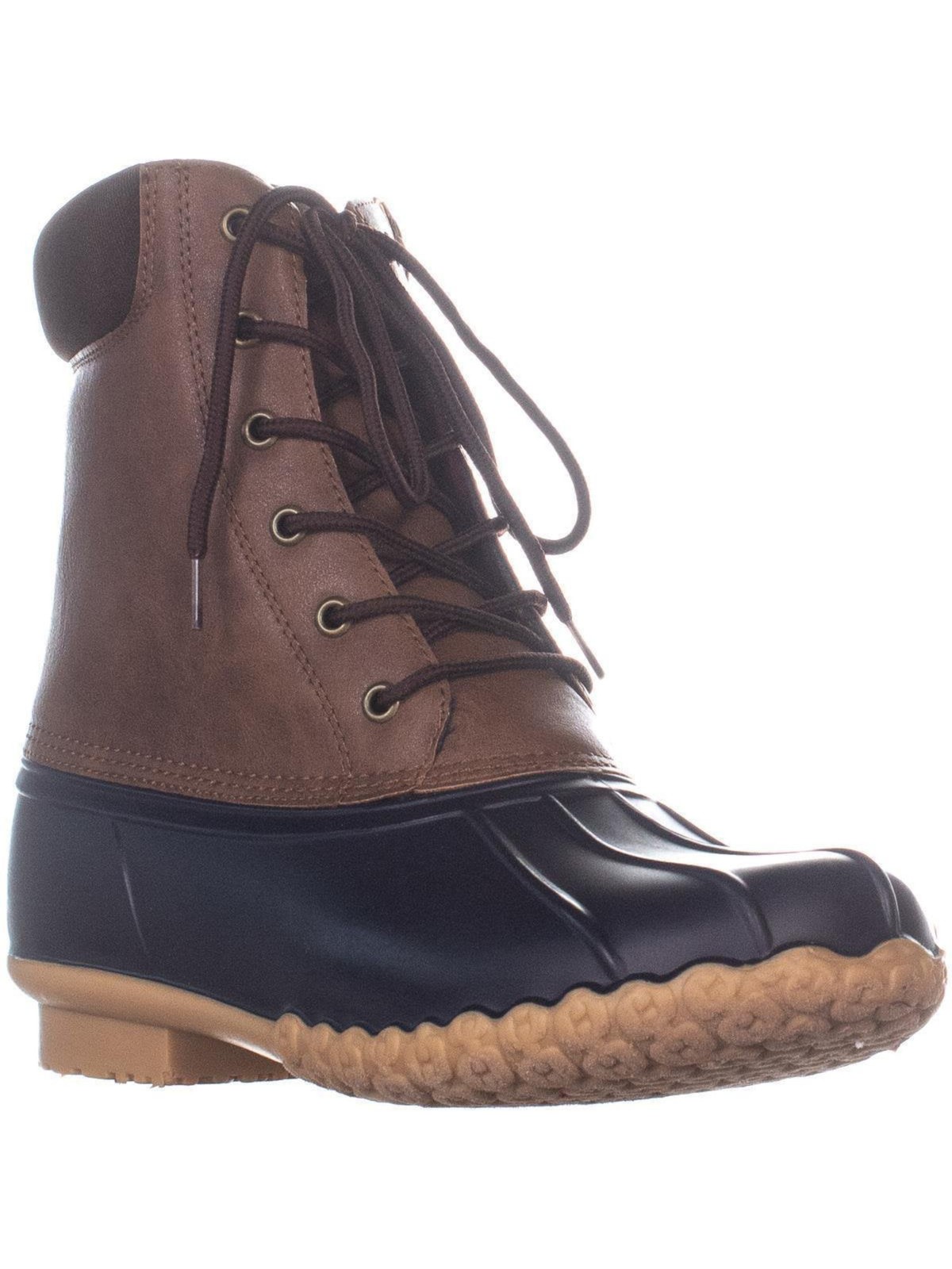 WEATHERPROOF VINTAGE Mens Navy Adam Round Toe Block Heel Duck Boots 11 M