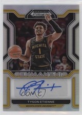 2022 Panini Prizm Draft Picks College Penmanship Silver Tyson Etienne Auto 12po