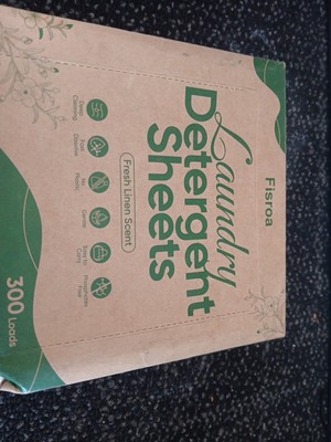 Best Detergent Sheets Laundry Travel Load 300 Eco-Friendly Fisrosa Fresh Linen