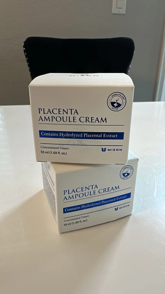 2 pack of Mizon Placenta Cream 50ml | Firming & Anti-Wrinkle K-Beauty Moisturize - Image 2 of 4