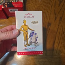 HALLMARK 2015 STAR WARS A NEW HOPE STORY TELLER C-3PO AND R2-D2 ORNAMENT