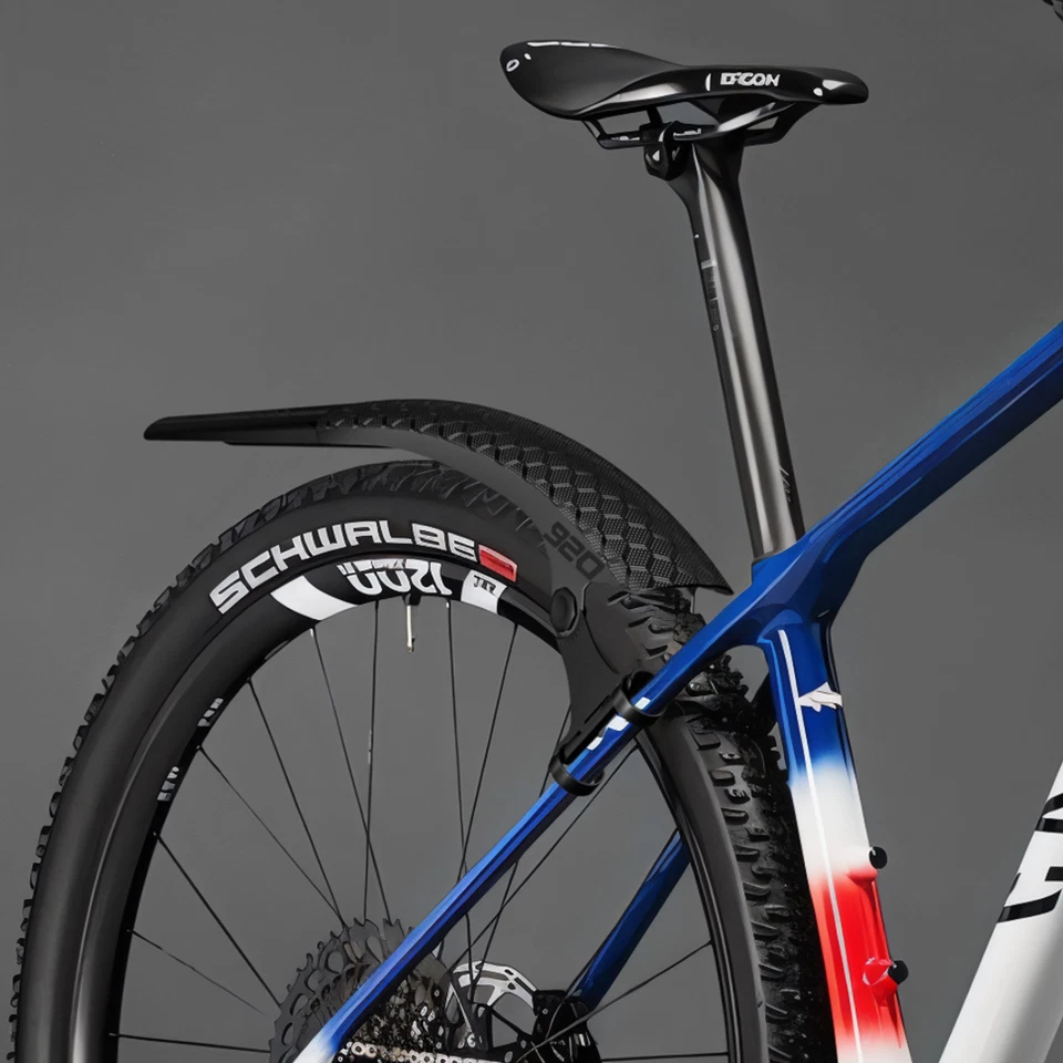 ENLEE Bicycle Extended Widened Fender Rear Wheel Mudguard Mountain Bike Cycling - Image 3 of 4