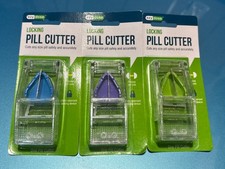 3 Ezy Dose Pill Cutter and Splitter with Dispenser Assorted Colors