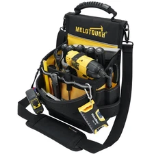 Electrician Tool Pouch Bag with Padded Shoulder Strap Constructed Professiona...