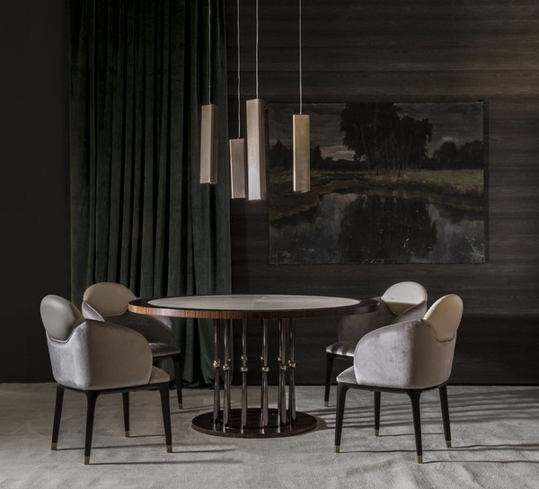 Esstisch 4 X StüHle Esszimmer Set Essgruppe Gruppe Stuhle Tisch Tische 5Tlg.-image