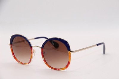 NEW WOOW SUPER JOLIE 1 COL 0297 BLUE SILVER BROWN AUTHENTIC SUNGLASSES 50-22 K1