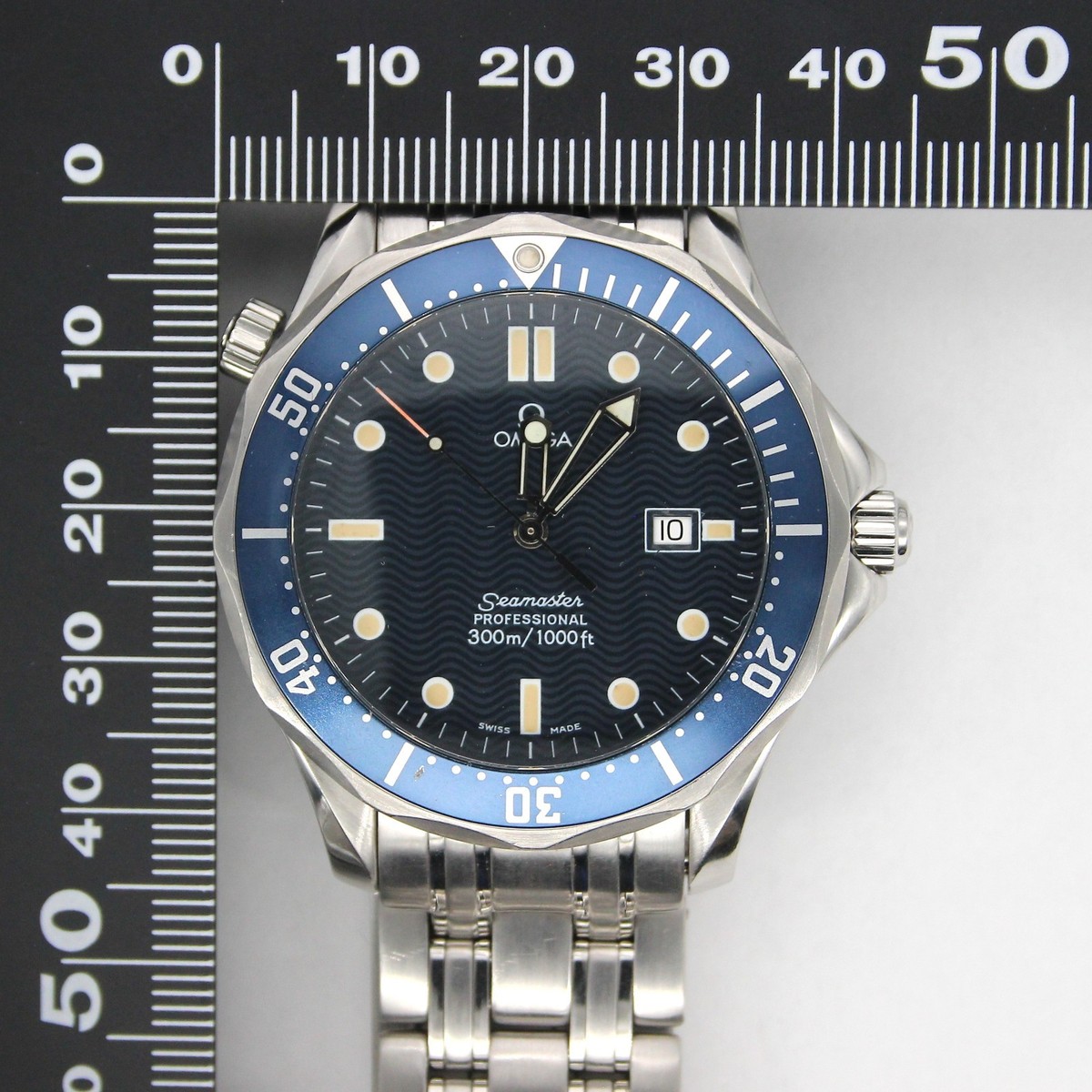 Vintage 1990s OMEGA Seamaster Cal.1120 300M 41mm Quartz Navy Men's