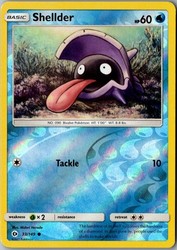 Shellder 33/149 Sun & Moon Base Set Reverse Holo Common
