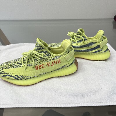 Size 9.5 - adidas Yeezy Boost 350 V2 Semi Frozen Yellow