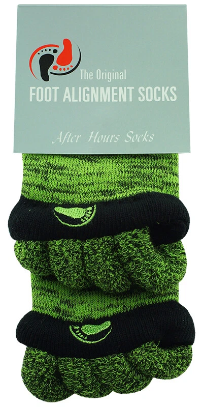 Foot Alignment Socks Green & Black, High Quality- Bunions, Crooked & Hammer Toes - Image 2 of 4