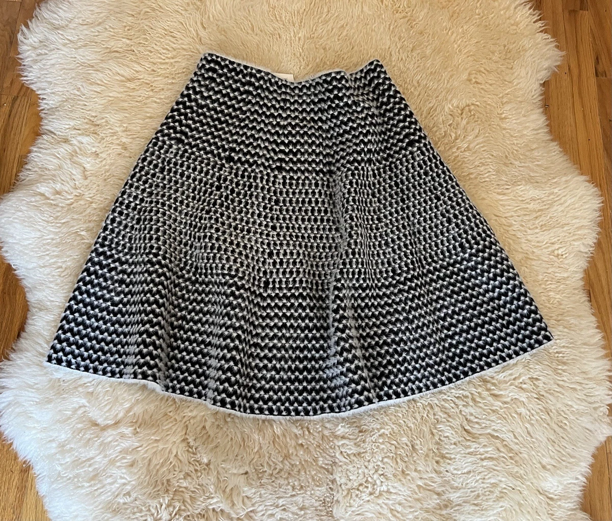 Vila Milano Sweater Skirt Size XL Shimmer Pull On Elastic Waist