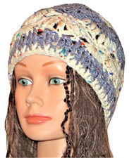 New Handmade Crochet Gray Size S (20 Inches Circumference) Beanie Hat