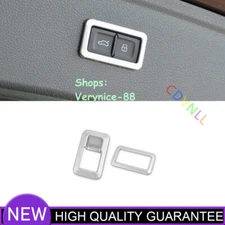 Car Back Door Tailgate Switch Cover Trim Fit For Audi Q5 2018-2021 Matte Silver