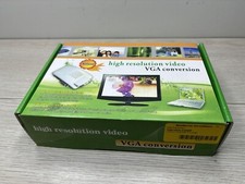 S-Video To VGA Converter Conversion Adapter WIDE Screen NEW OPEN BOX