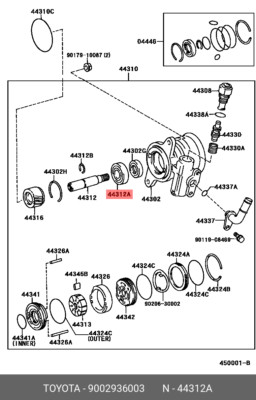Original OE Lager BRG 17 40 9002936003 für TOYOTA 90029-36003