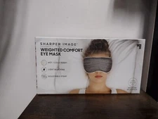 Sharper Image Weighted Comfort Eye Mask Light Blocking Sleep Mask Eye Pressure