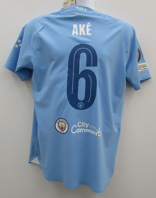 Manchester City Shirt Ake Home 23/24 Champions League