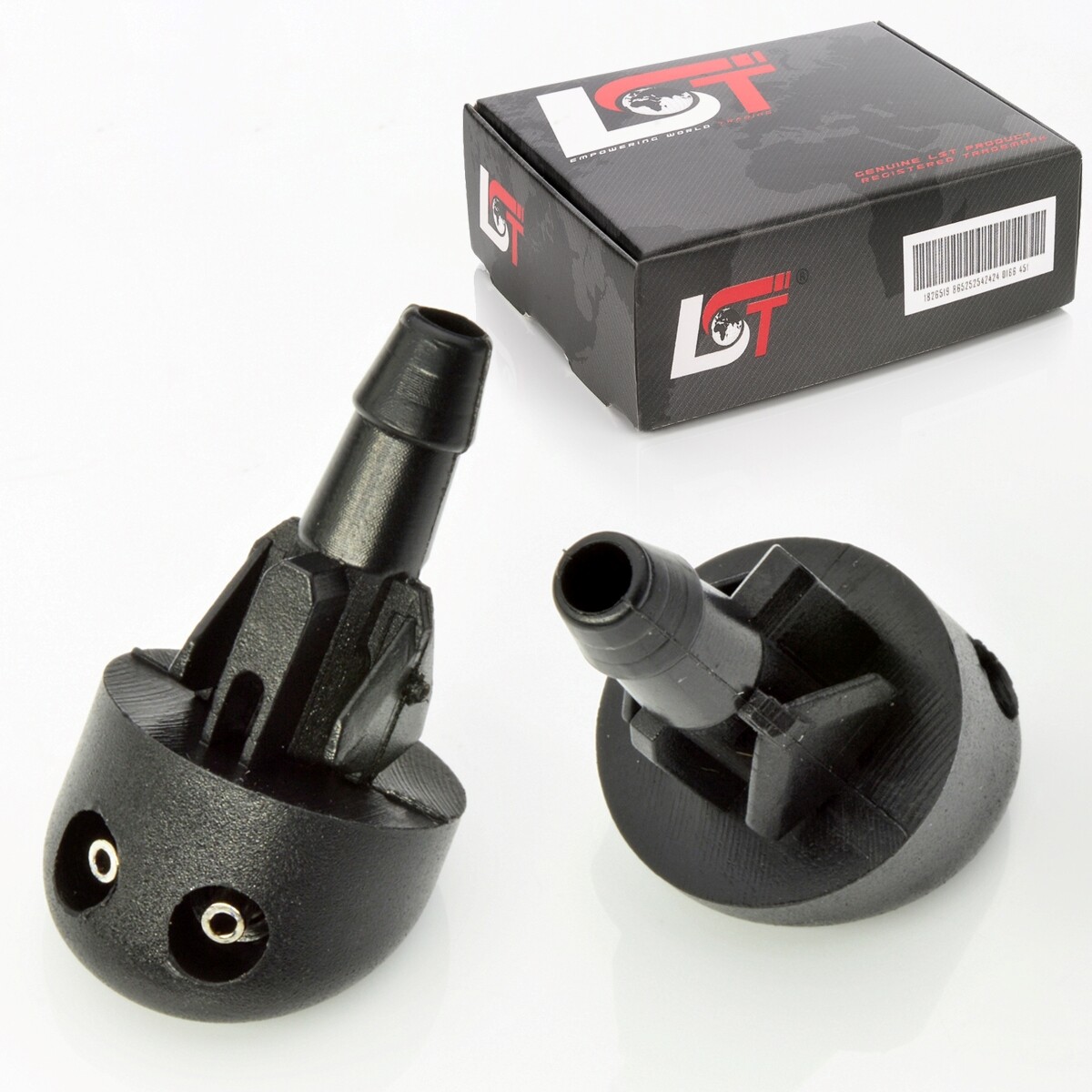 2x Screen Wash Spray Nozzle Double Washer Jet For Renault Clio II New