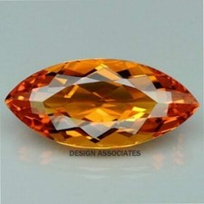 NATURAL MADEIRA CITRINE 7 x 3.5 MM MARQUISE CUT FROM BRAZIL 4 PIECE SET F-4818