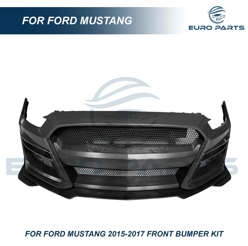for 2015-2017 Ford Mustang to GT500 Style Front Bumper Kit Conversion Fcaelift - Image 3 of 4