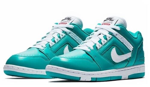 Nike SB x Supreme Air Force 2 Low 'Teal' New Emerald/White Size 11 NEW - Picture 1 of 7