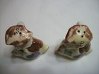 Vintage Patchwork Bag Salt & Pepper Shaker - 2 3/4" - Made in Japan — photo 4