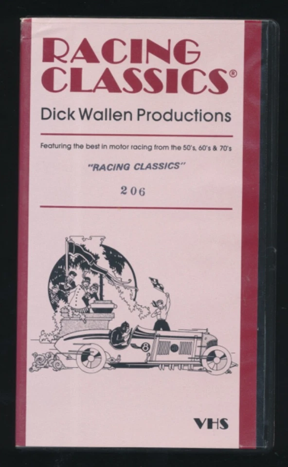 Lot Of 2 Dick Wallen Productions Racing Classics & Sprint Car Thrills VHS Tapes - Image 2 of 4
