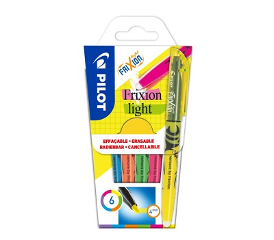 Pilot Frixion Light Textmarker 6er-Set Neon