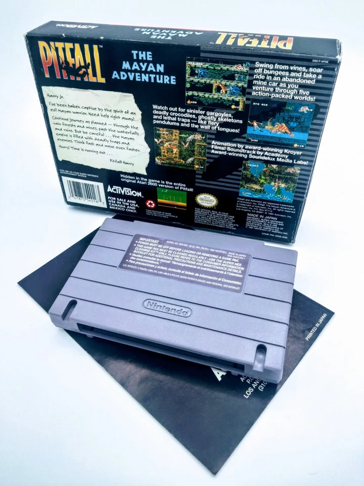 Pitfall: The Mayan Adventure (Super Nintendo Entertainment System, CIB - Image 2 of 4