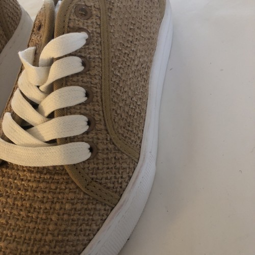 Asos Womens Raffia Lace Up Flatform Shoe Size 7 - Picture 2 of 7
