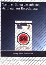 Lucky Strike Werbung Anzeige Reklame