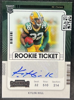 Kylin Hill Rookie Auto 2021 Contenders Autograph RC Packers