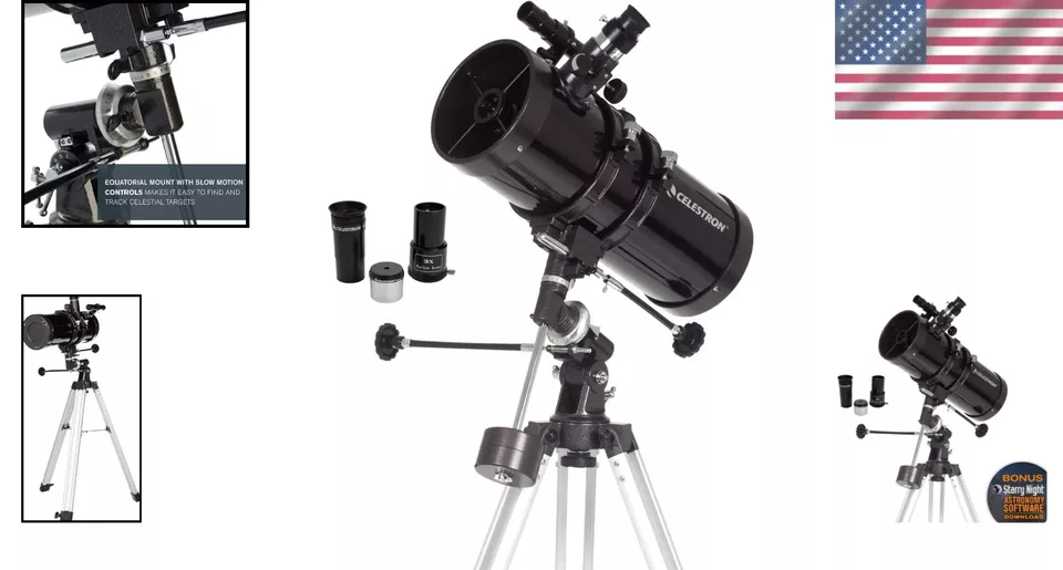 PowerSeeker 127EQ - Easy-To-Use Telescope for Beginners with Enhanced Features - Image 2 of 4