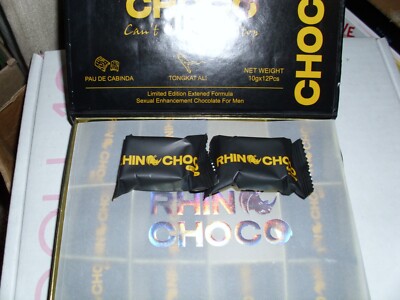 Rhino Choco Power-Chocolate Enhancement Male - Time, Stamina -2 Pieces-02/2029