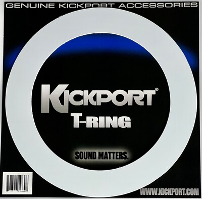 KickPort T-Ring White - Bass Drum Resonant Head Template 5'' opening TRGWH