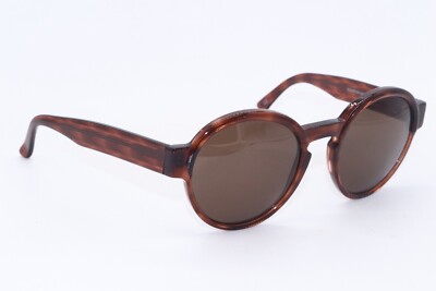 NEW ANDY WOLF ELEVATION COL. D CLEAR BROWN HAVANA AUTHENTIC SUNGLASSES  53-20