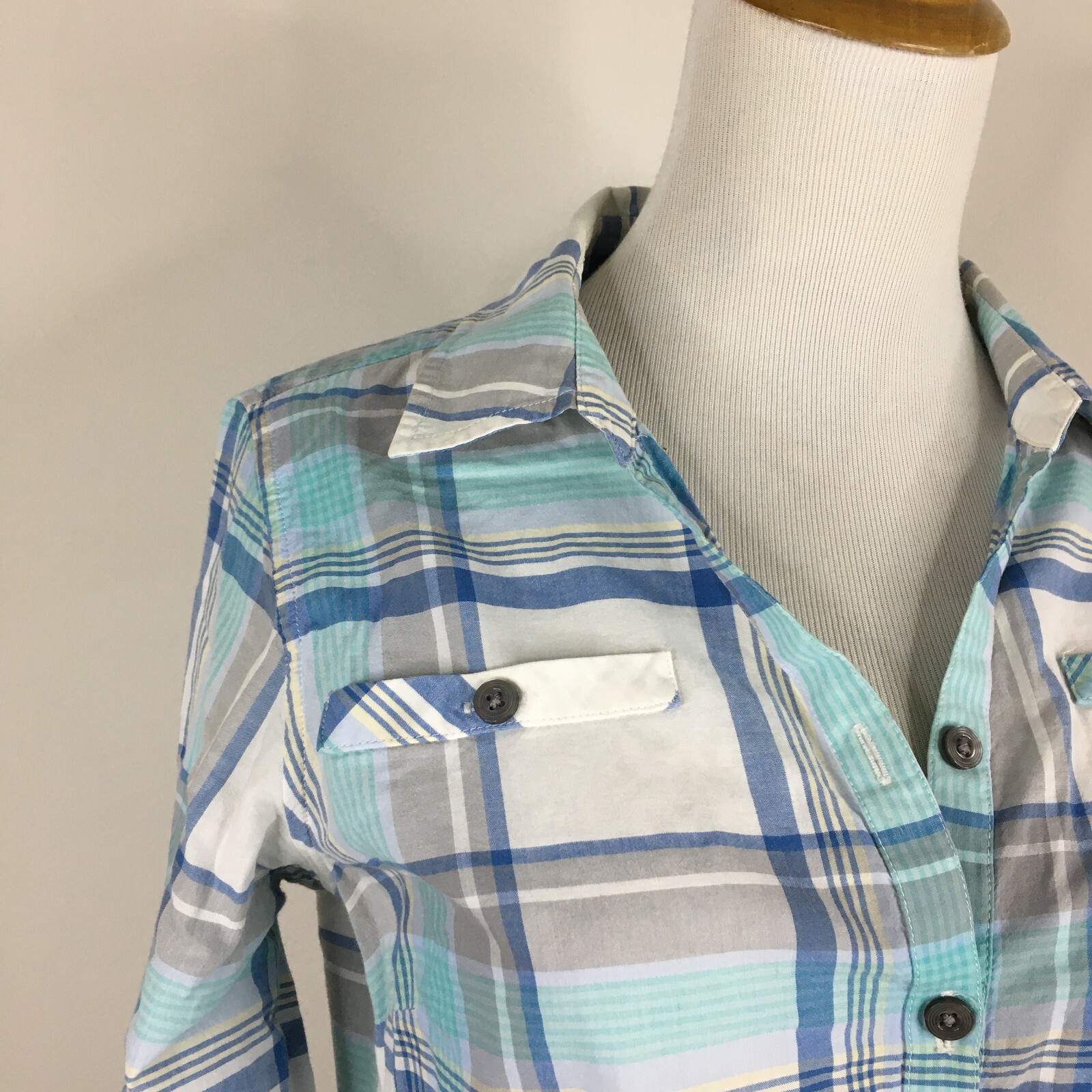 PENDLETON Multi-Color Plaid Checks Long Sleeve Bu… - image 6