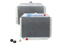 3 Row Aluminum Radiator Compatible With 1966-1979 Ford F100 F150 F250 F350 Bronc