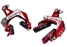 KCNC CB9 Road Bike Brake Calipers Front & Rear set - Red