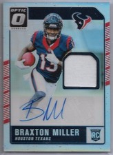 2016 Panini-Donruss Optic Braxton Miller RC Auto Jersey /20 Houston Texans