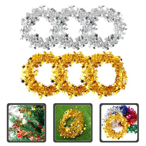 6 Pcs Top Hanging Ornaments Christmas Garland Exterior Decoration