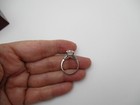 14K White Gold White Sapphire Engagement Solitaire Ring Size 6.25[R316] — photo 6