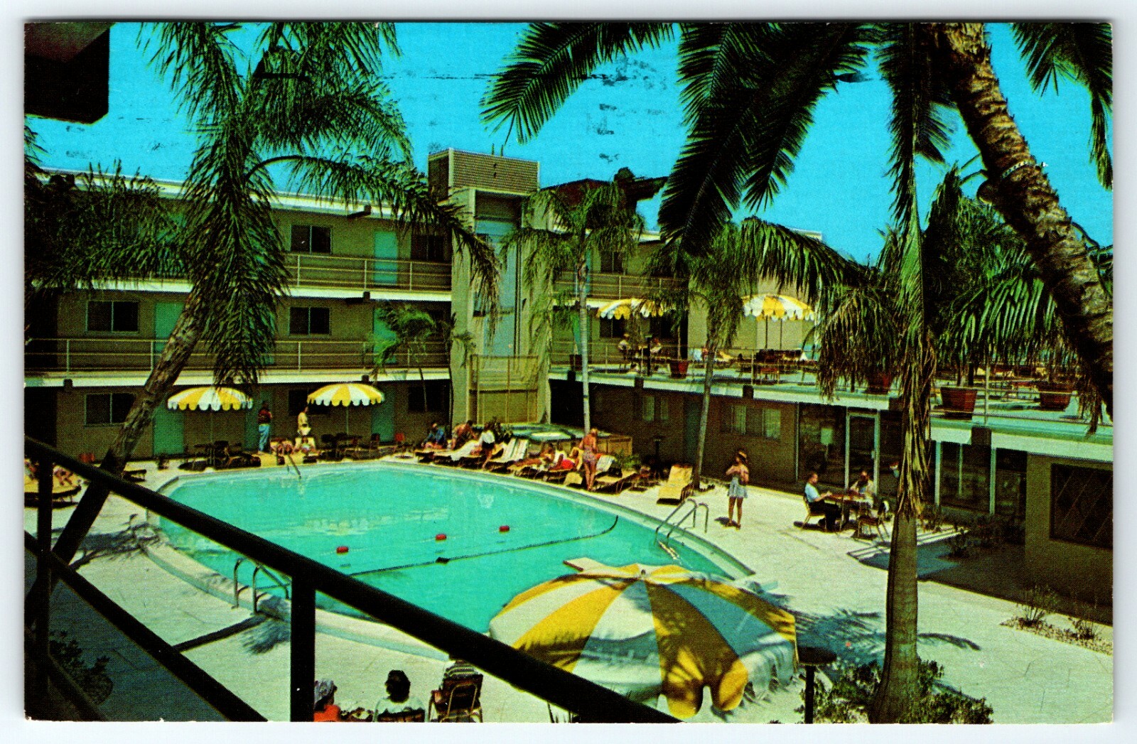 BILMAR BEACH RESORT POOL IN TREASURE ISLAND FLORIDA POSTCARD | eBay