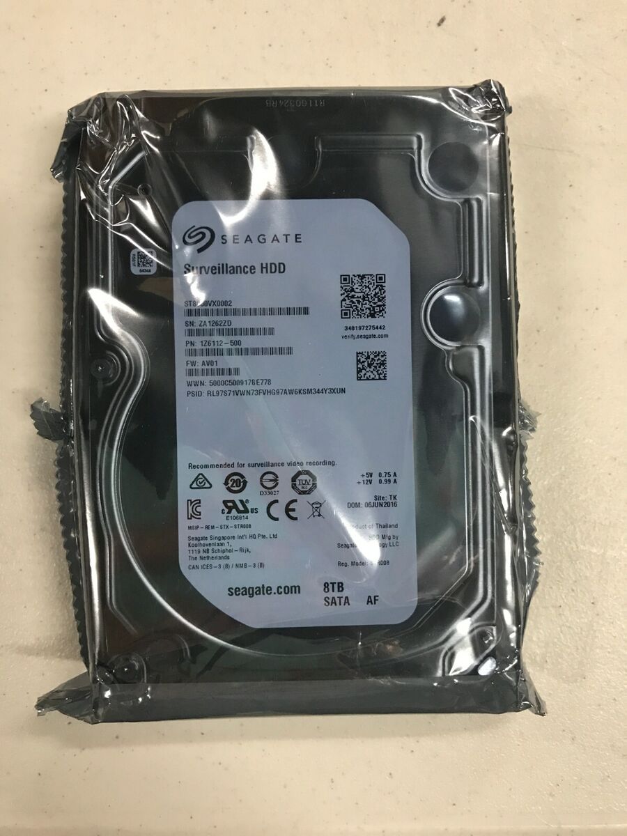 Seagate SkyHawk 8TB Surveillance - SATA 6Gb/s 256MB Cache Seagate SkyHawk 8TB Surveillance - SATA 6Gb/s 256MB Cache