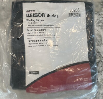 Jackson Safety - Wilson Series - Welding Curtain - 6' x 10  Green, 14 mil #36283
