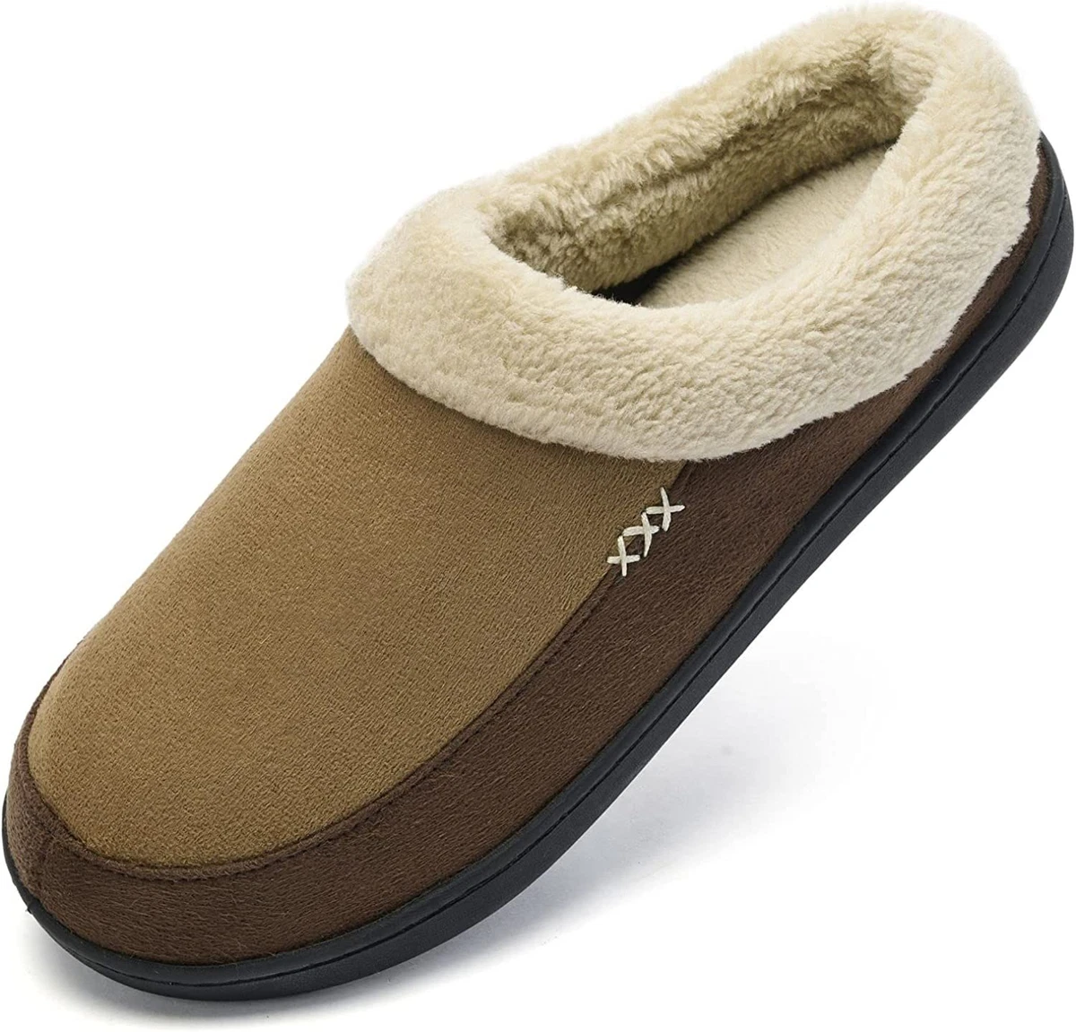 Anyrain House Slippers for Men Memory Foam Comfort Fuzzy Warm