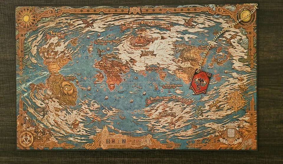 Final Fantasy XIV Dawntrail Custom Cloth Map of Hydaelyn(Large)